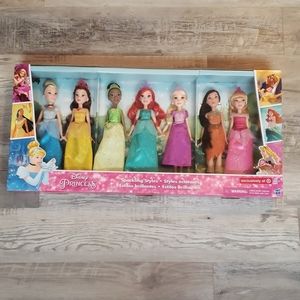 Disney Princess sparkle style dolls